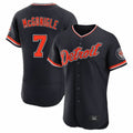 Jamed D.Tigers #7 Kevin McGonigle Player Navy Limited Elite Home Game Stitched Jerseys