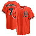 Jamed D.Tigers #7 Kevin McGonigle Player Orange Home Game Stitched Jerseys