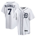 Jamed D.Tigers #7 Kevin McGonigle Player White Home Game Stitched Jerseys