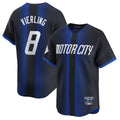 Jamed D.Tigers #8 Matt Vierling Player Navy City Connect Home Limited Stitched Jerseys