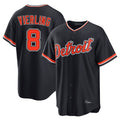 Jamed D.Tigers #8 Matt Vierling Player Navy Home Game Stitched Jerseys