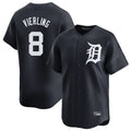 Jamed D.Tigers #8 Matt Vierling Player Navy Home Limited Game Stitched Jerseys