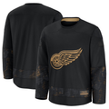Jamed D.Red wings Black 2024 Military Appreciation Practice Jersey