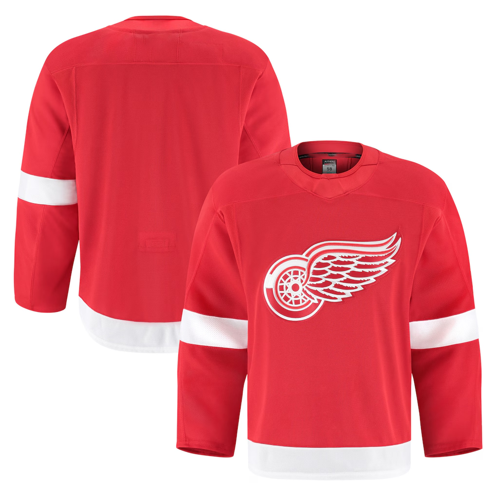 Jamed D.Red wings Red Home Authentic Pro Jersey