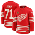 Jamed D.Red wings #71 Dylan Larkin Red Centennial Premium Player Jerseys