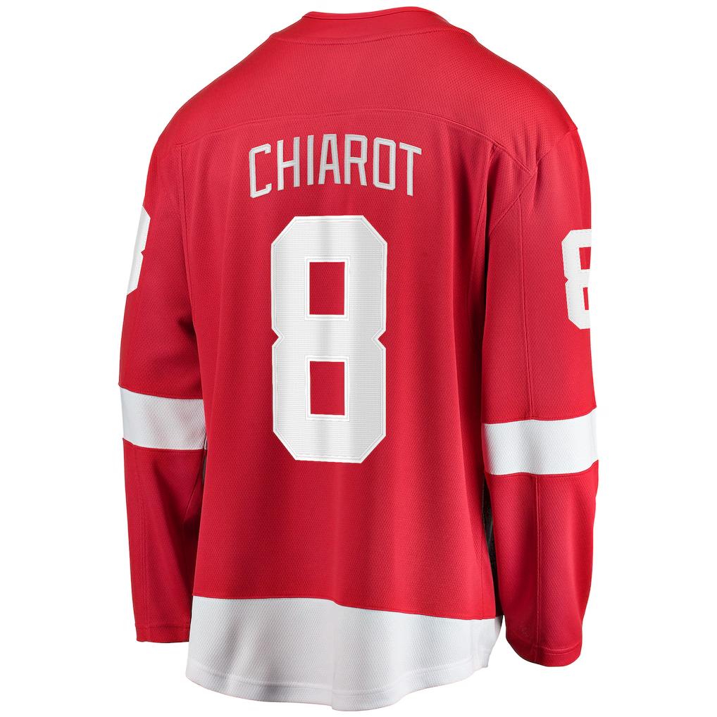 Jamed D.Red wings #8 Ben Chiarot Red Home Breakaway Player Jerseys