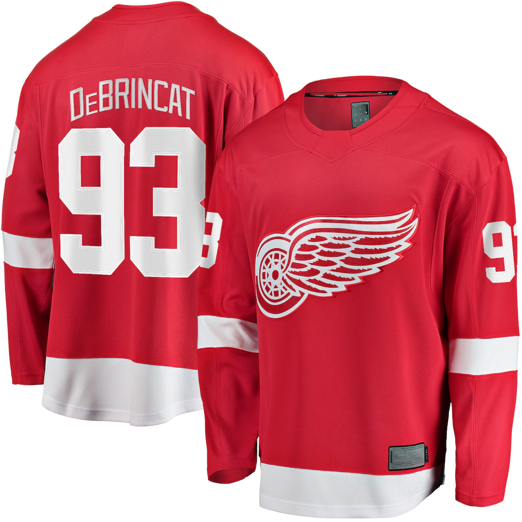 Jamed D.Red wings #93 Alex DeBrincat Red Breakaway Jerseys