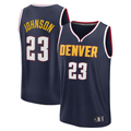 Jamed D.Nuggets #23 Cameron Johnson Navy Fast Break Replica Jerseys - Icon Edition