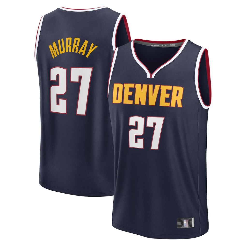 Jamed D.Nuggets #27 Jamal Murray Navy Fast Break Replica Player Jerseys - Icon Edition