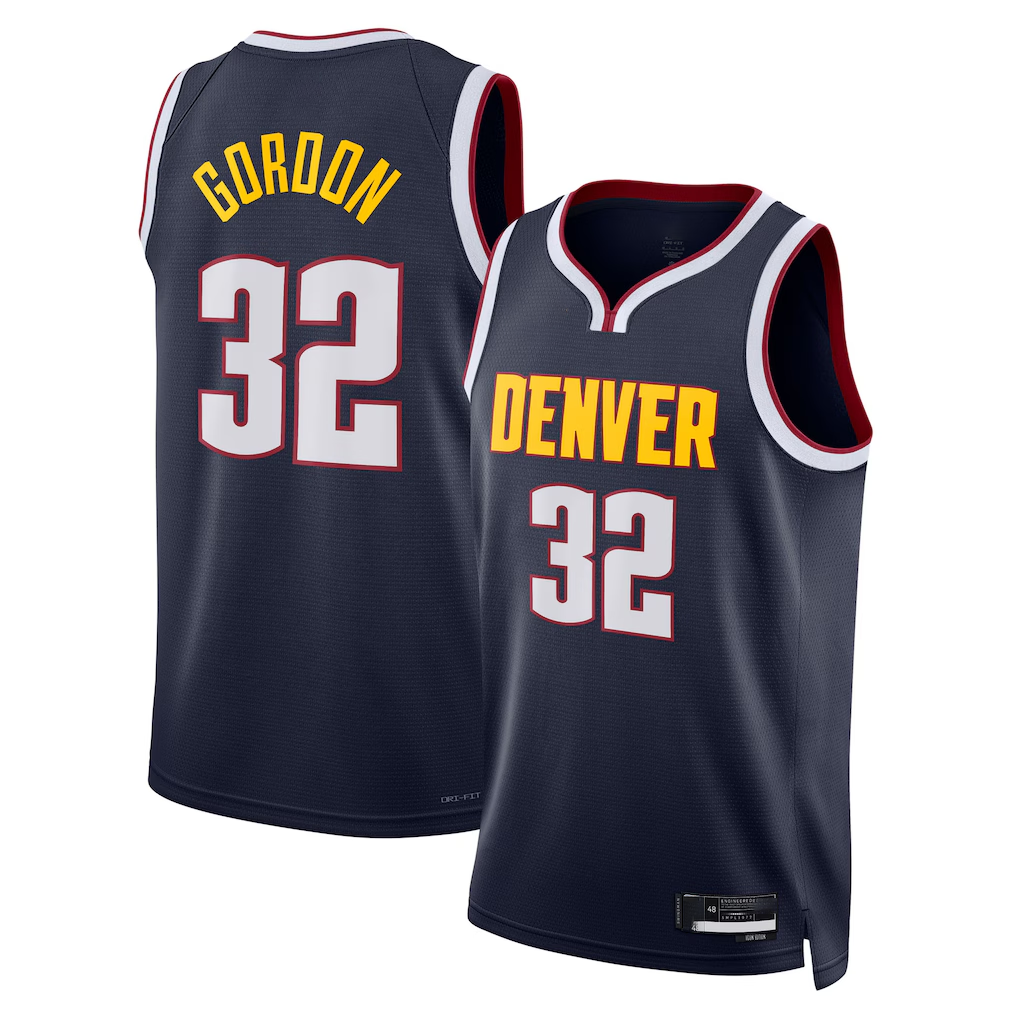 Jamed D.Nuggets #32 Aaron Gordon Navy Swingman Replica Jerseys - Icon Edition