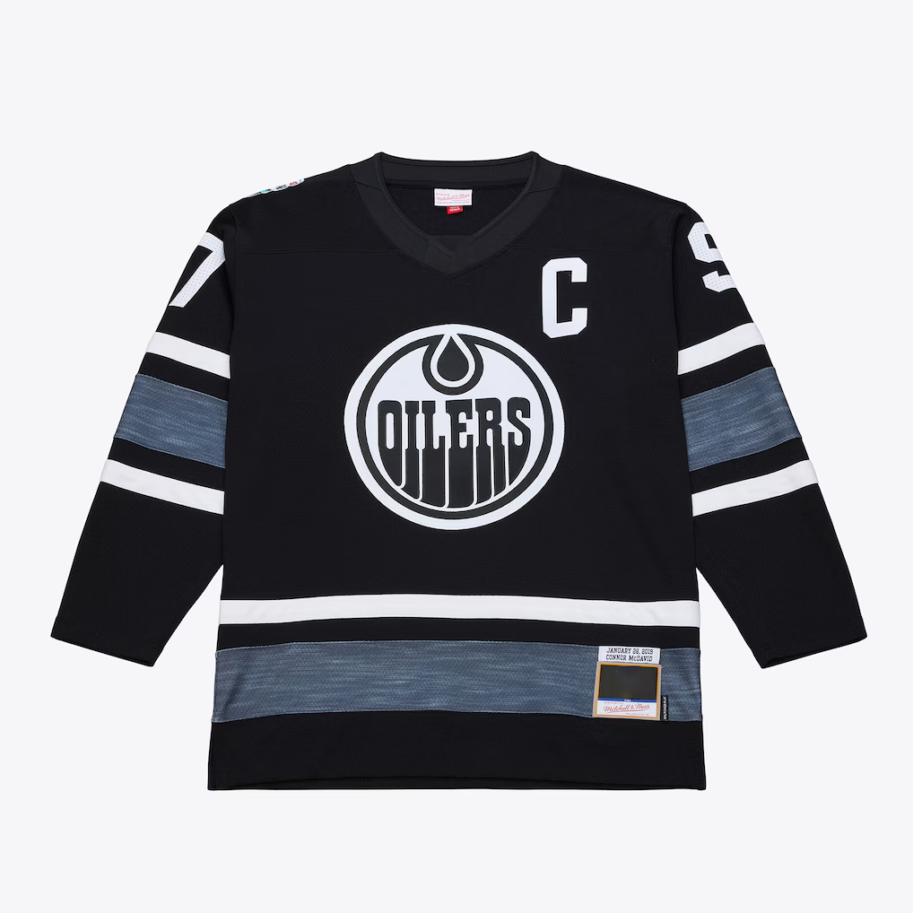 Jamed E.Oilers Connor McDavid Mitchell & Ness Black 2019 All-Star Game Power Play Jerseys