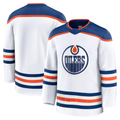 Jamed E.Oilers White Away Premium Jerseys