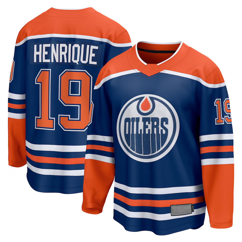 Jamed E.Oilers #19 Adam Henrique Royal Home Breakaway Jerseys