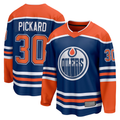 Jamed E.Oilers #30 Calvin Pickard Royal Home Premier Breakaway Player Jerseys