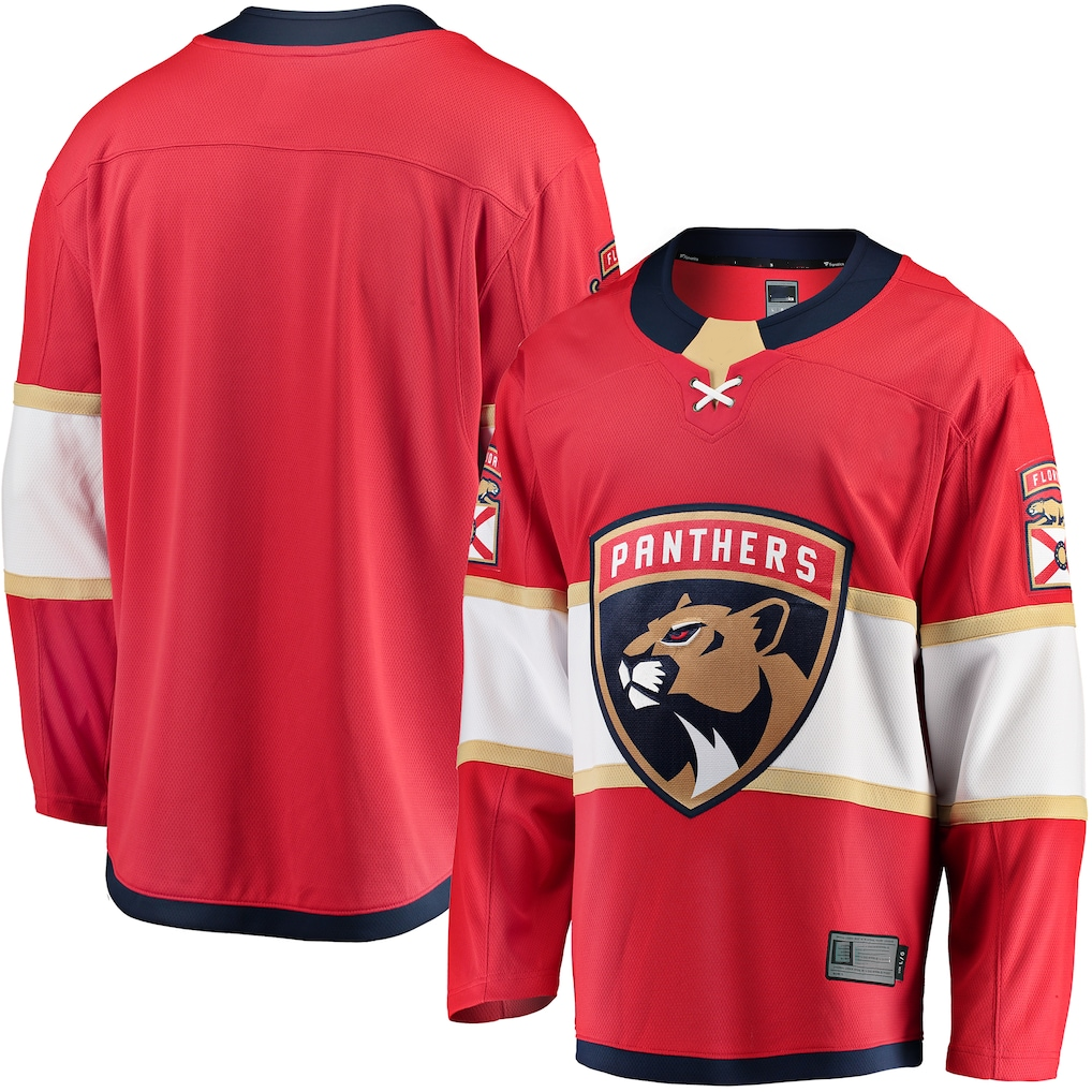 Jamed F.Panthers Red Breakaway Home Jerseys