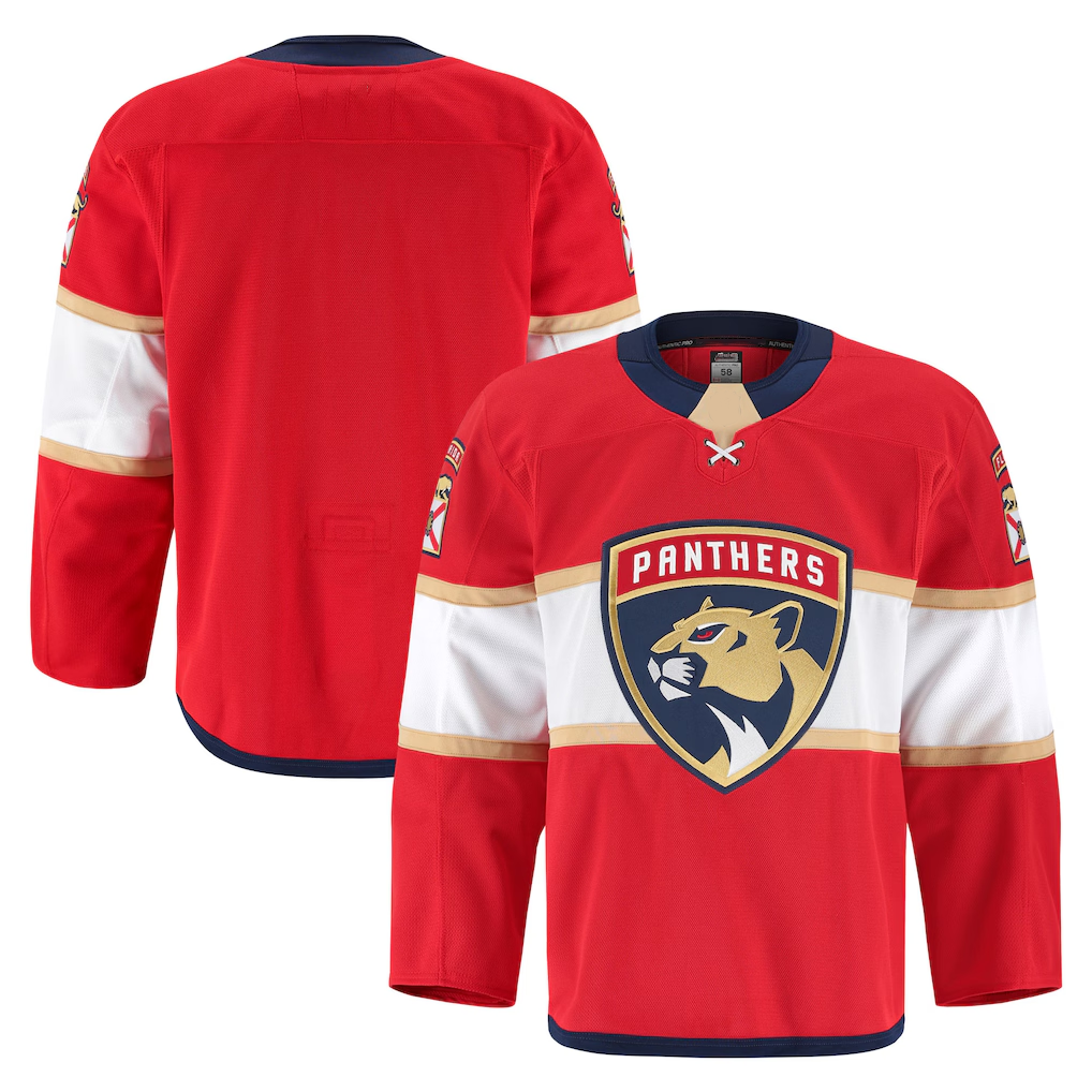 Jamed F.Panthers Red Home Authentic Pro Jerseys