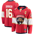Jamed F.Panthers #16 Aleksander Barkov Red Captain Patch Home Breakaway Jerseys