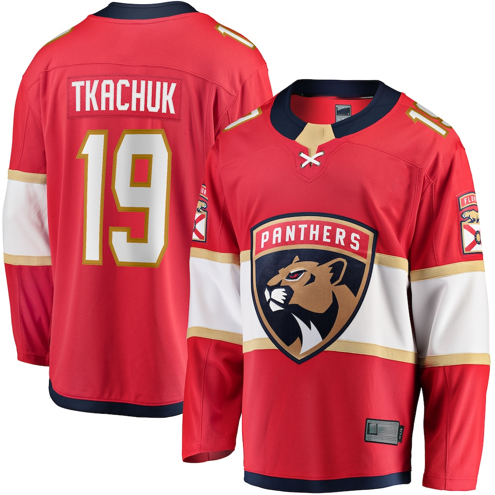 Jamed F.Panthers #19 Matthew Tkachuk Red Home Breakaway Player Jerseys