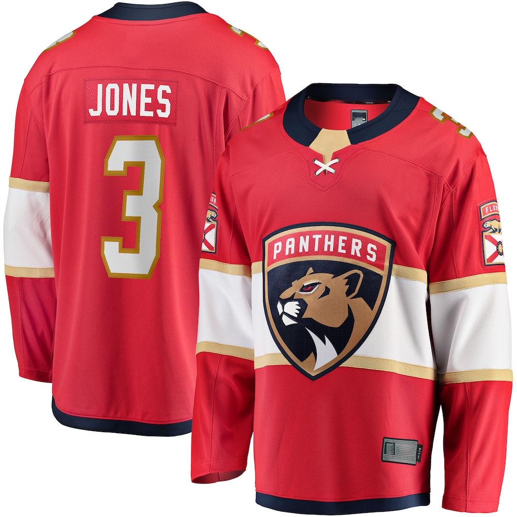 Jamed F.Panthers #3 Seth Jones Red Home Breakaway Jerseys