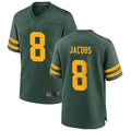 Jamed GB.Packers #8 Josh Jacobs Player Green Home Replica Stitched Jerseys