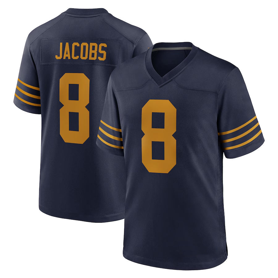 Jamed GB.Packers #8 Josh Jacobs Player Navy The 1923 Classic Game Stitched Jersey