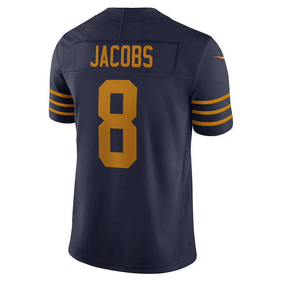 Jamed GB.Packers #8 Josh Jacobs Player Navy The 1923 Classic Vapor F.U.S.E. Limited Game Stitched Jerseys