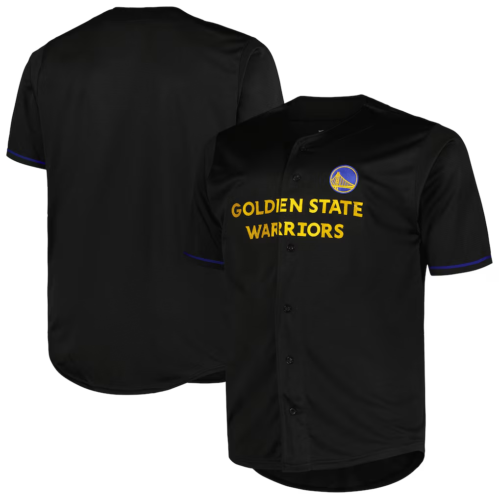 Jamed G.State Warriors Profile Black Big & Tall Pop Jerseys