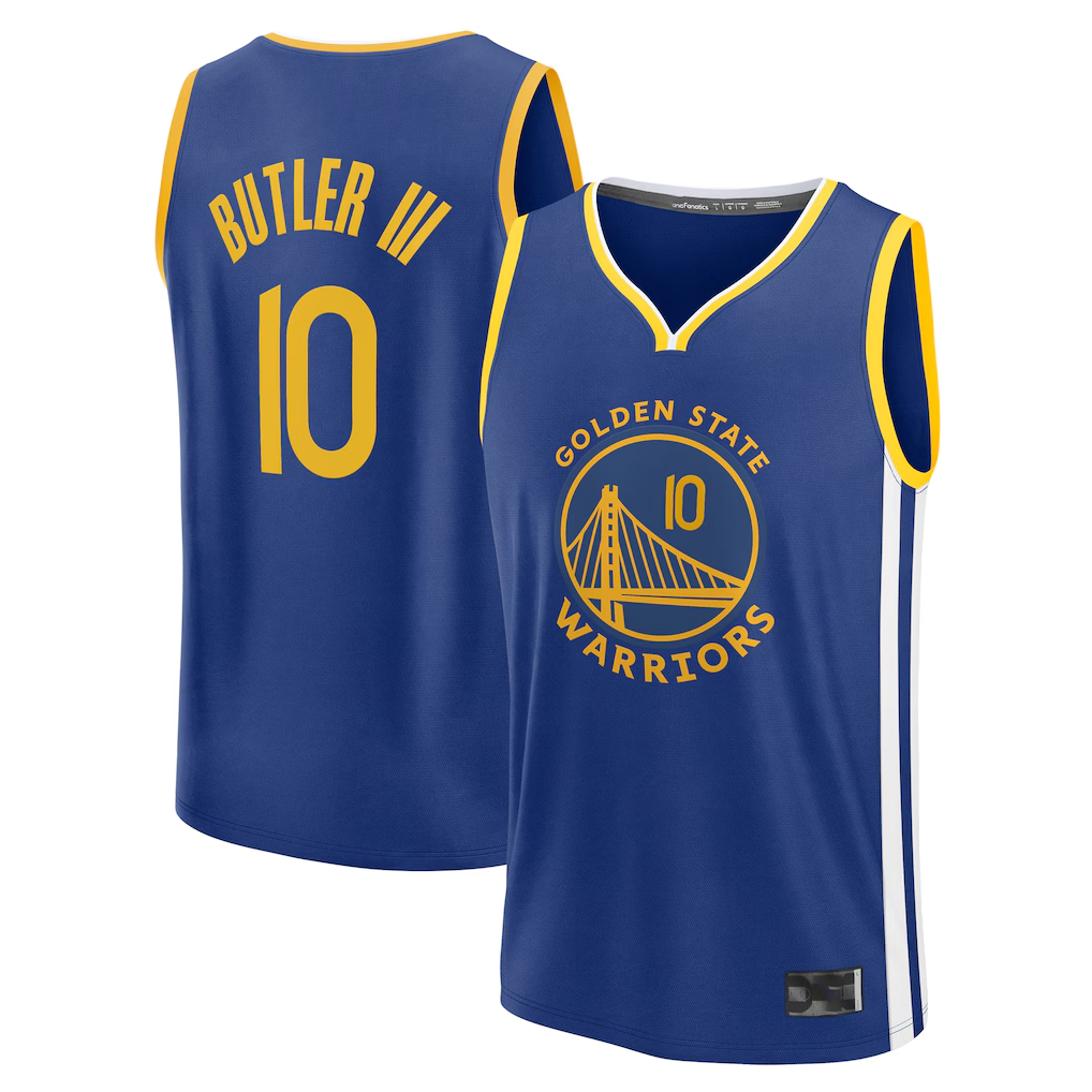 Jamed G.State Warriors #10 Jimmy Butler III Royal Fast Break Replica Player Jerseys - Icon Edition