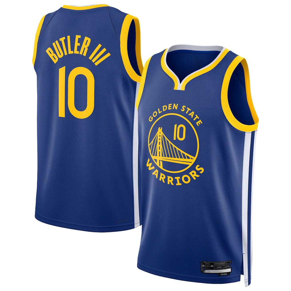 Jamed G.State Warriors #10 Jimmy Butler III Royal Swingman Player Jerseys - Icon Edition