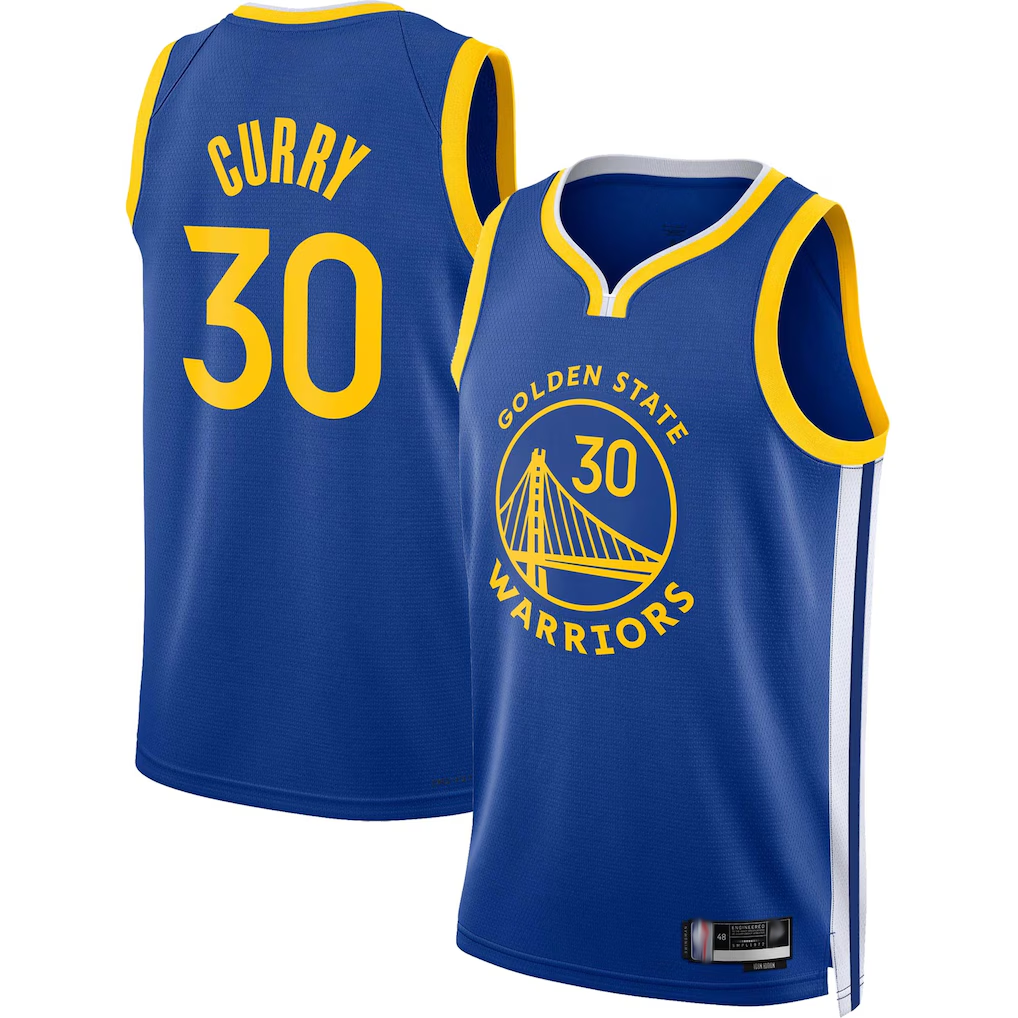 Jamed G.State Warriors #30 Stephen Curry Royal Swingman Jerseys - Icon Edition