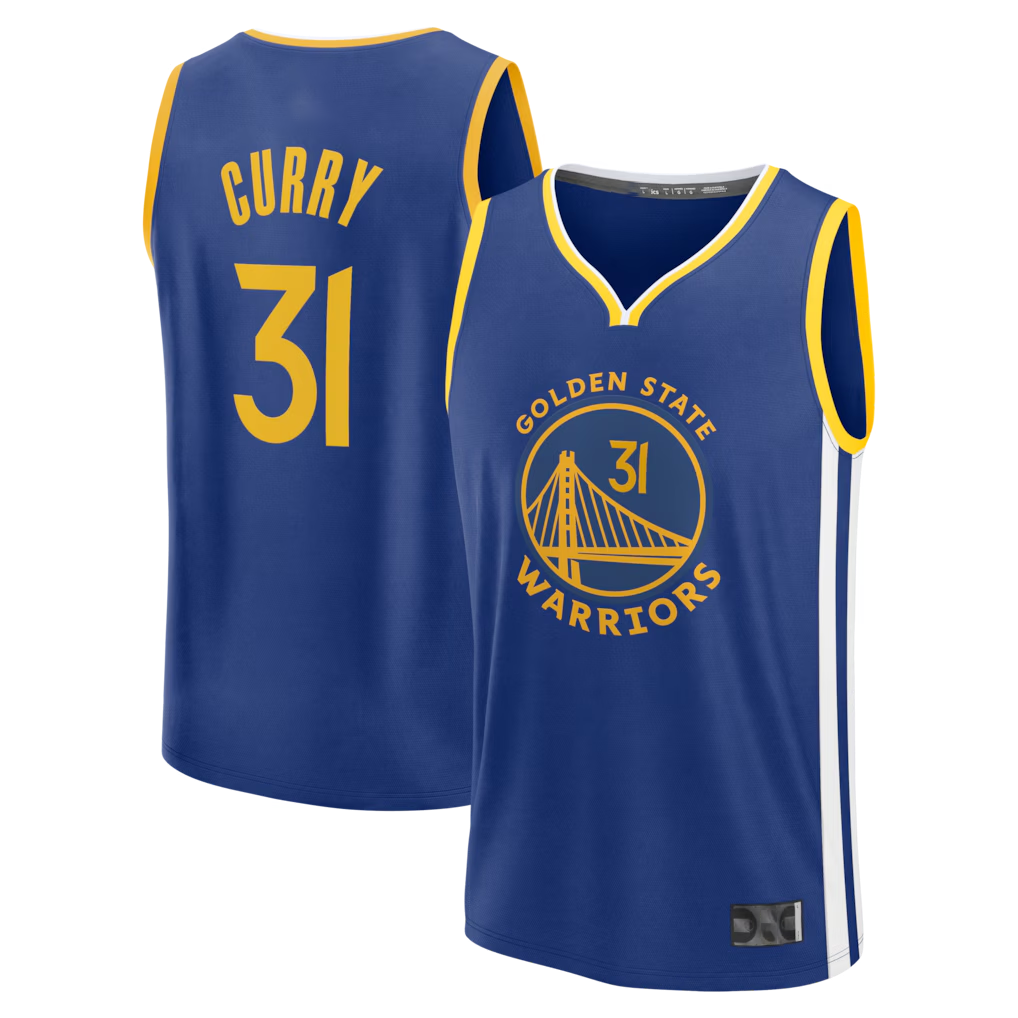 Jamed G.State Warriors #31 Seth Curry Blue Fast Break Replica Jerseys - Icon Edition