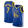 Jamed G.State Warriors #7 Kristaps Porzi??is Royal Swingman Jerseys - Icon Edition