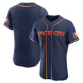 Jamed H.Astros Navy City Connect Limited Elite Home Blank Player Stitched Jerseys