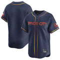 Jamed H.Astros Navy City Connect Limited Home Blank Player Stitched Jerseys