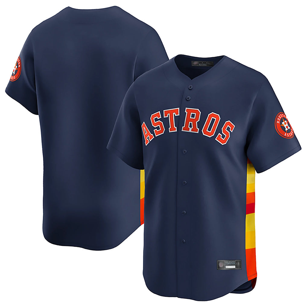 Jamed H.Astros Navy Home Limited Blank Player Stitched Jerseys