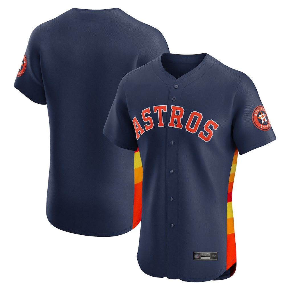 Jamed H.Astros Navy Limited Elite Home Blank Player Stitched Jerseys