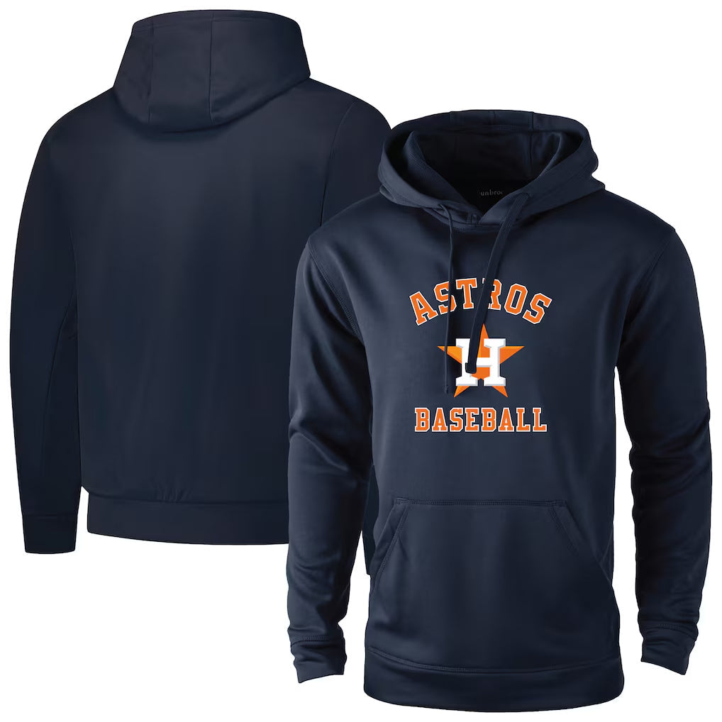 Jamed H.Astros Navy Pullover Hoodie Blank Player Stitched Jerseys