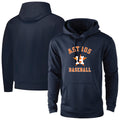 Jamed H.Astros Navy Pullover Hoodie Blank Player Stitched Jerseys