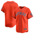 Jamed H.Astros Orange Home Limited Blank Player Stitched Jerseys