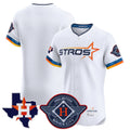 Jamed H.Astros White City Connect Texas Patch Vapor Premier Blank Player Limited Elite Home Stitched Jerseys