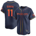 Jamed H.Astros #11 Cam Smith Player Navy City Connect Home Limited Stitched Jerseys