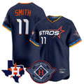 Jamed H.Astros #11 Cam Smith Player Navy City Connect Texas Patch Vapor Premier Limited Home Stitched Jerseys
