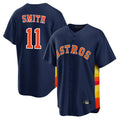 Jamed H.Astros #11 Cam Smith Player Navy Home Game Stitched Jerseys