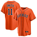 Jamed H.Astros #11 Cam Smith Player Orange Home Game Stitched Jerseys