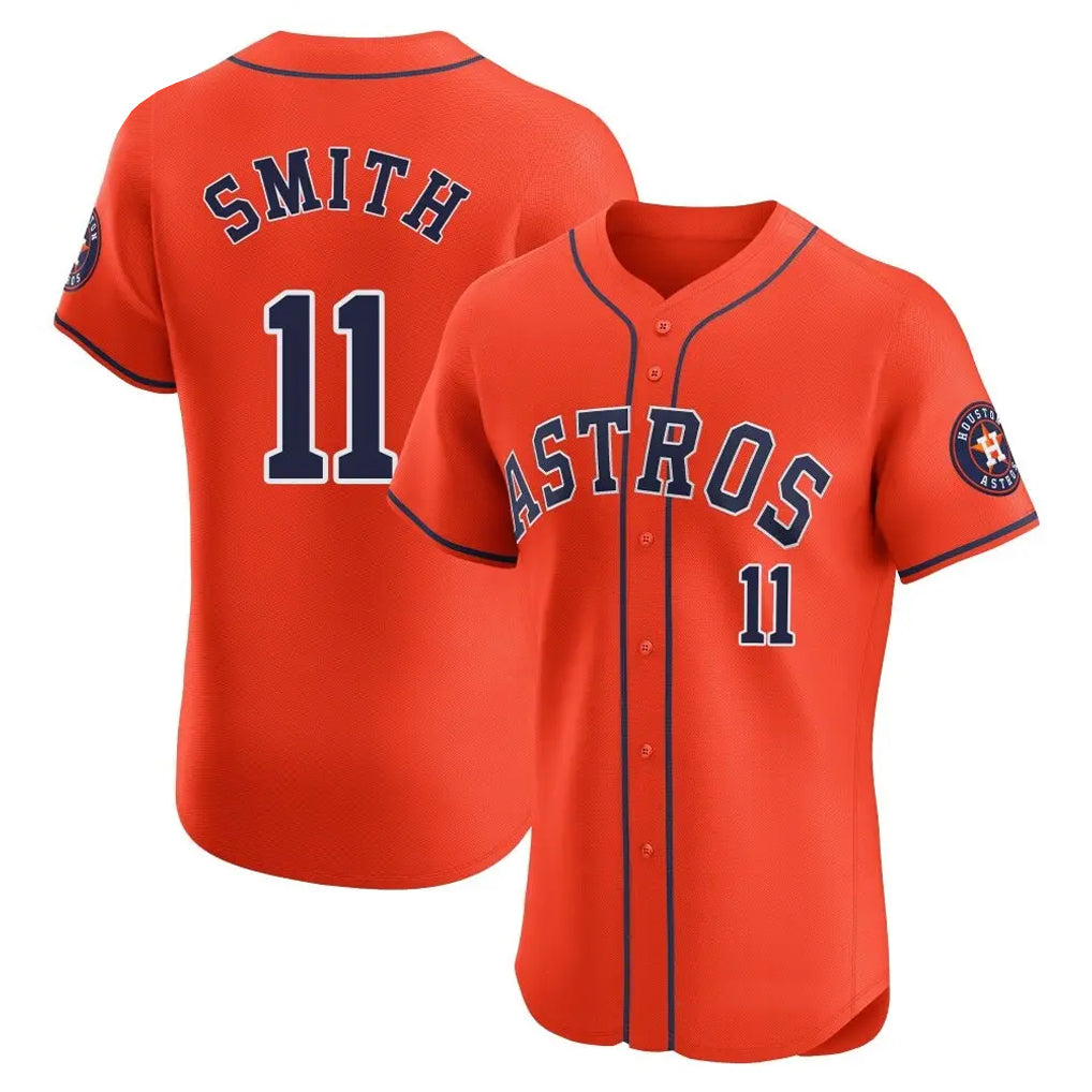 Jamed H.Astros #11 Cam Smith Player Orange Home Limited Elite Stitched Jerseys