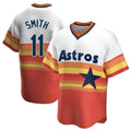 Jamed H.Astros #11 Cam Smith Player Rainbow Cooperstown Collection T-shirt Stitched Jerseys