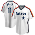 Jamed H.Astros #11 Cam Smith Player White Cooperstown Collection T-shirt Stitched Jerseys