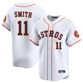 Jamed H.Astros #11 Cam Smith Player White Home Limited Stitched Jerseys