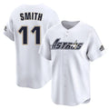 Jamed H.Astros #11 Cam Smith Player White Throwback Cooperstown Collection Limited Stitched Jerseys