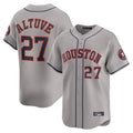 Jamed H.Astros #27 Jose Altuve Player Gray Home Limited Stitched Jerseys